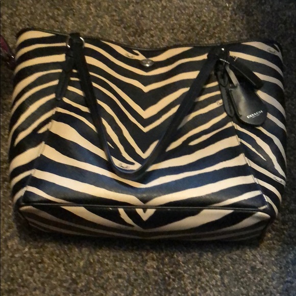 Coach Handbags - Zebra coach bag
